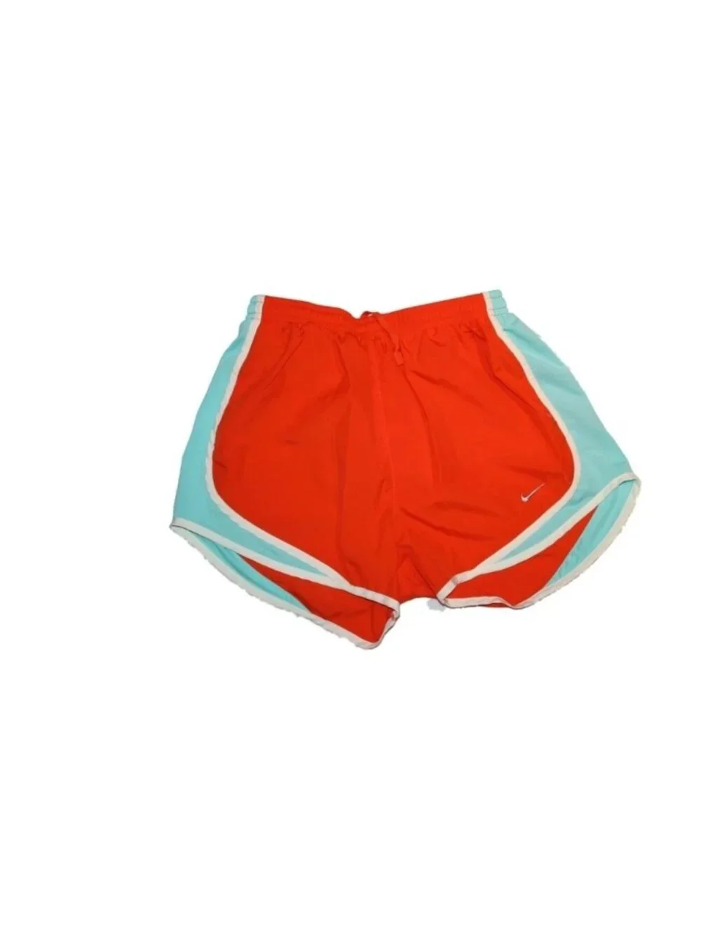 Women Nike Dri Fit Running Athletic Orange Blue Shorts Size S 4/6